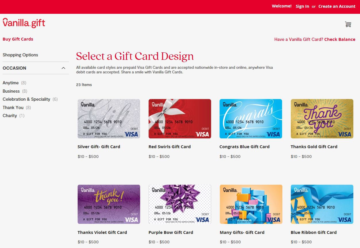 Vanilla Visa® Gift Card Introduces the New VanillaGift.com - Newsroom -  InComm