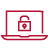 InComm – Graphic of an unlocked padlock on a laptop monitor screen.